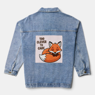 Chaqueta Vaquera Demasiado inteligente para preocuparse - Ilustraci