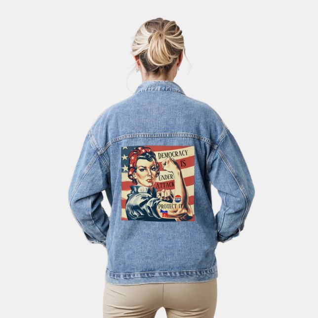 Chaqueta Vaquera Democracia/ Protéjalo Denim Jacket (Modelo)