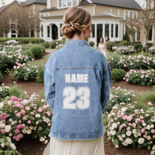Chaqueta Vaquera Denim Jacket añada tu número de nombre - Personali