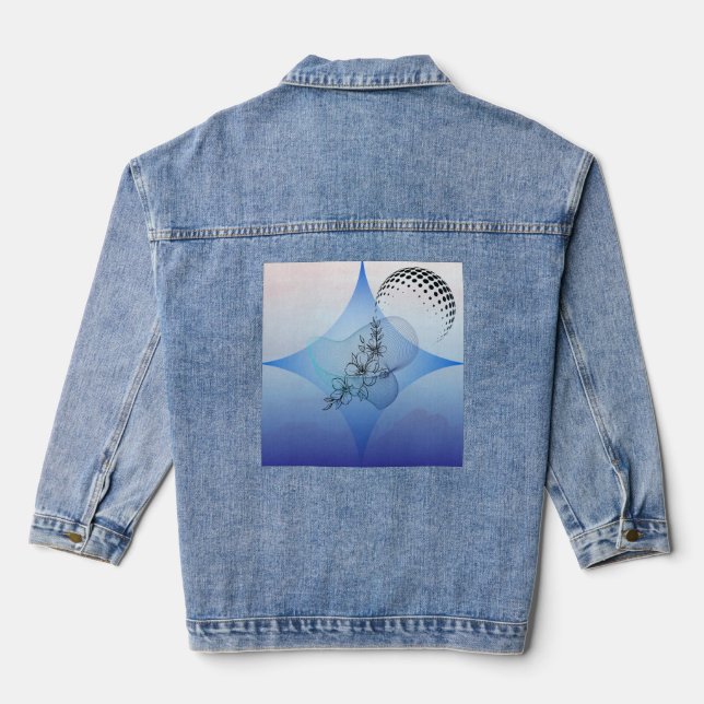 Chaqueta Vaquera Denim Jacket con diseño artístico inteligente (Reverso )