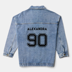 Chaqueta Vaquera Denim Jacket con nombre personalizado y número per