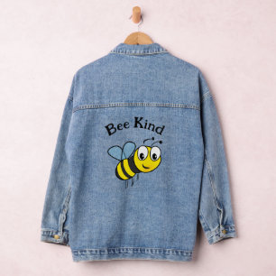 Chaqueta Vaquera Denim Jacket de diseño de abeja de miel