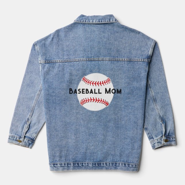 Chaqueta Vaquera Denim Jacket de diseño de béisbol (Reverso )