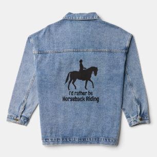 Chaqueta Vaquera Denim Jacket de diseño de equitación