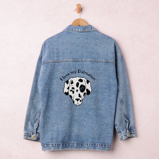 Chaqueta Vaquera Denim Jacket de diseño de perro de Dalmacia (Hangar)