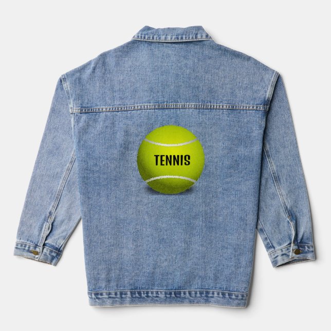 Chaqueta Vaquera Denim Jacket de diseño de tenis (Reverso )
