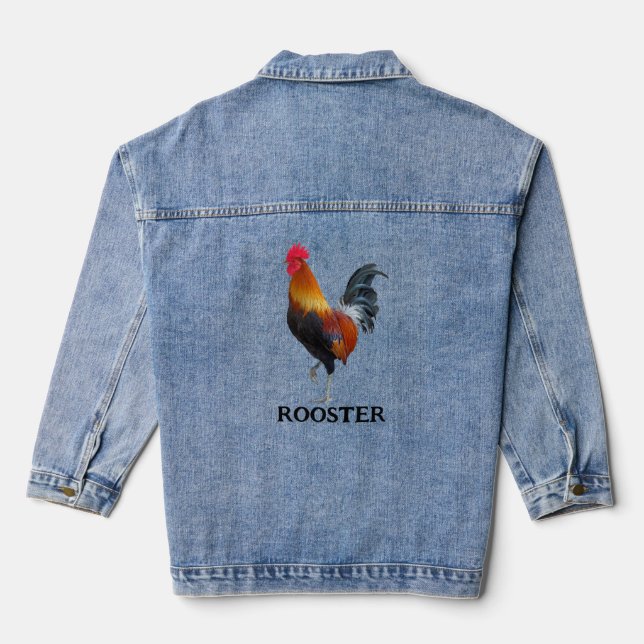 Chaqueta Vaquera Denim Jacket de diseño Rooster (Reverso )