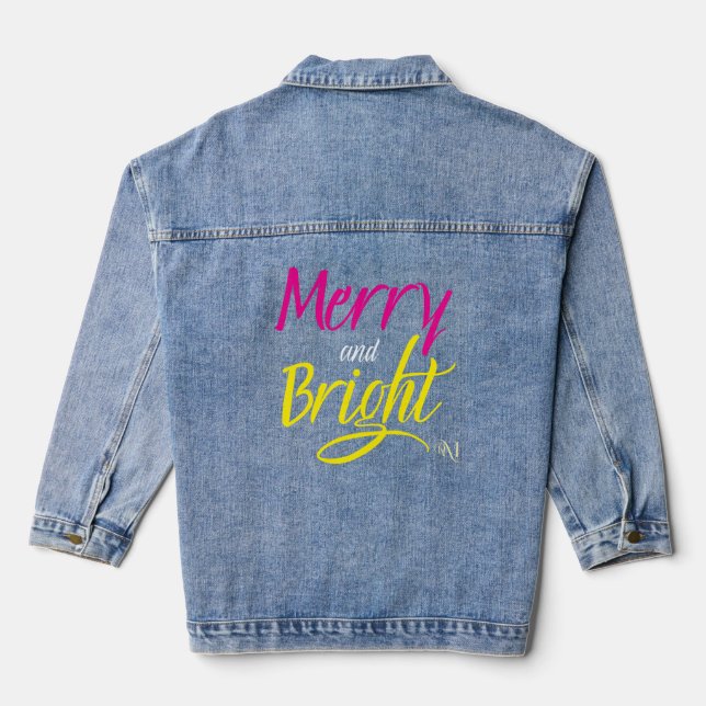 Chaqueta Vaquera Denim Jacket : Merry and Bright (pink/yellow) (Reverso )