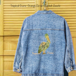Chaqueta Vaquera Denim Jacket, Naranja de rana tropical