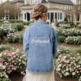 Chaqueta Vaquera Denim Jacket, partido de novias personalizado