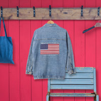 Denim Jacket, Personalizado de Bandera Americana