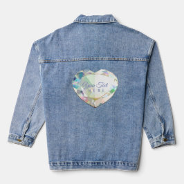 Chaqueta Vaquera Denim Jacket personalizado del corazón de los diam