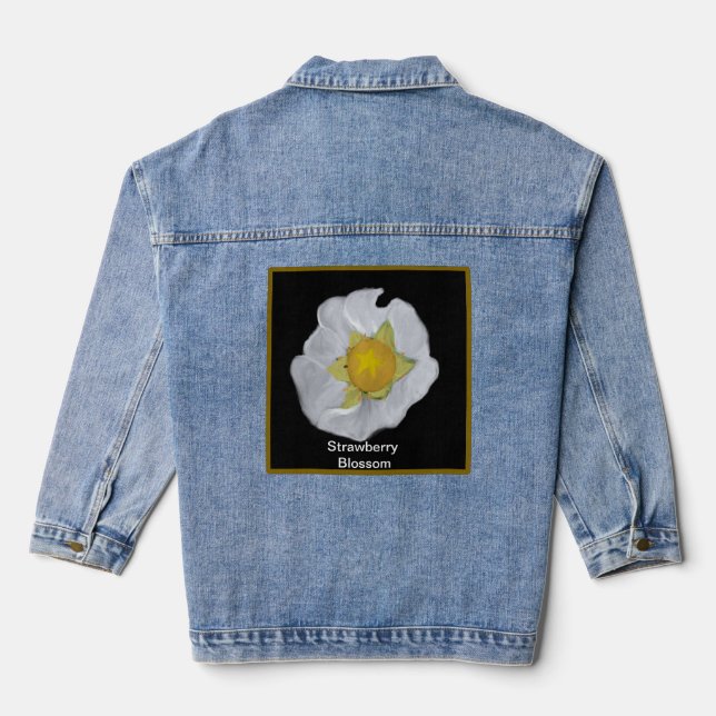Chaqueta Vaquera Denim Jacket Strawberry Blossom (Reverso )