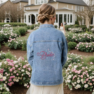 Chaqueta Vaquera Denim Jacket, una novia rosada espumosa