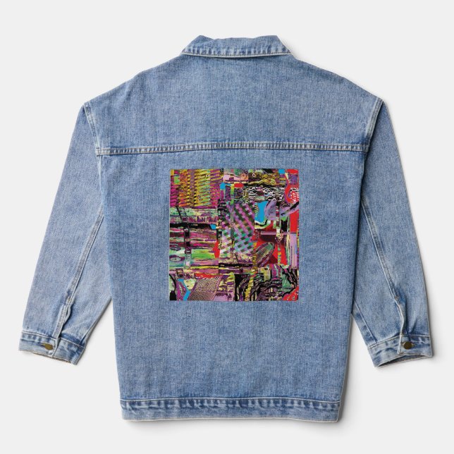 Chaqueta Vaquera Denim Jacket – Urban Fractals (Reverso )