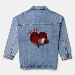 Chaqueta Vaquera Denim Jean de Mujeres Mágicas Corazón Jacket Adult