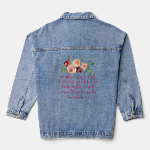 Chaqueta Vaquera Desiderata poema Meditación pacífica