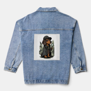Chaqueta Vaquera Detective Dachshund � Perro que resuelve misterios