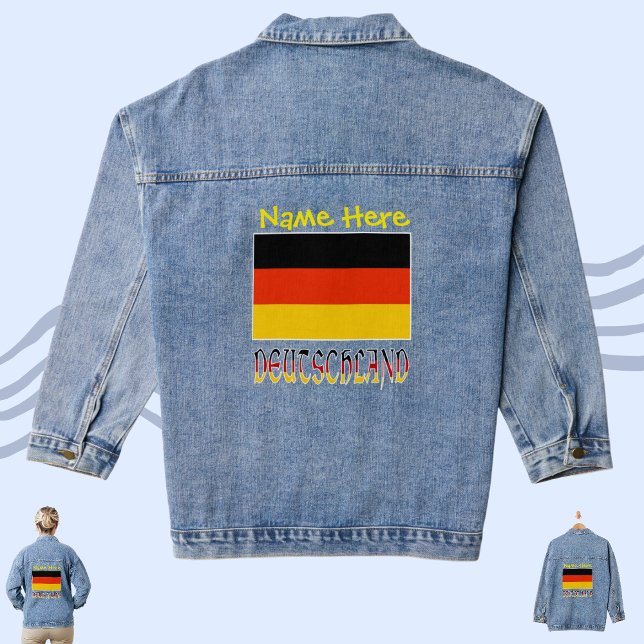 Chaqueta Vaquera Deutschland Bandera Deutsch Personalización Amaril (Subido por el creador)