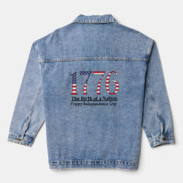 Chaqueta Vaquera Día de la Independencia de Estados Unidos 1776