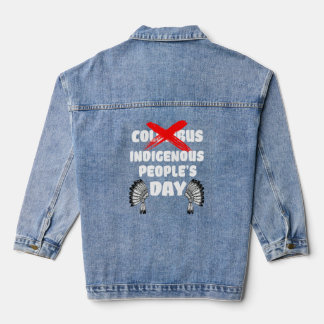 Chaqueta Vaquera Día de los Pueblos Indígenas No Día de Colón Tribu
