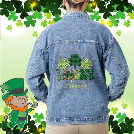 Chaqueta Vaquera Día de Lucky St Patricks Personalizado