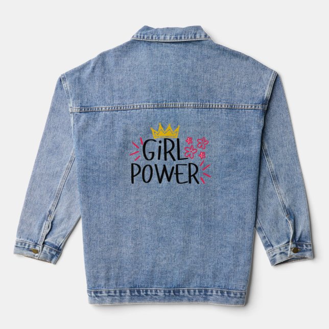 Chaqueta Vaquera Día Internacional de la Mujer Poder Femenino (Reverso )