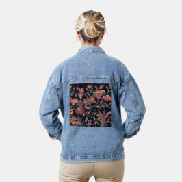 Chaqueta Vaquera Dibujo de Flores