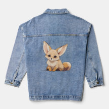 Dibujo de un Fennec, Zorro del Desierto, en estilo