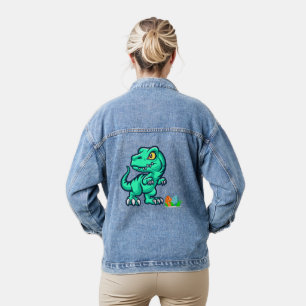 Chaqueta Vaquera dinosaurio con huevos