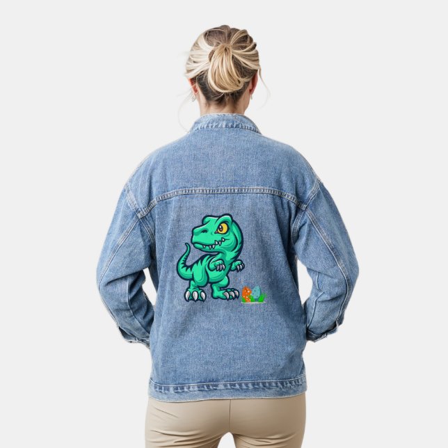 Chaqueta Vaquera dinosaurio con huevos (Modelo)