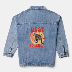 Chaqueta Vaquera Dinosaurio Divertido Dino Mejor Maestro