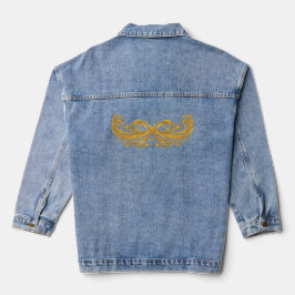 Chaqueta Vaquera Diseño Cósmico Estrellas Doradas