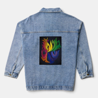 Chaqueta Vaquera diseño de arco iris