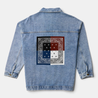 Chaqueta Vaquera Diseño de Bandana significa jaket