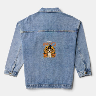 Chaqueta Vaquera Diseño de calabaza de perro Beagle Halloween Howl-