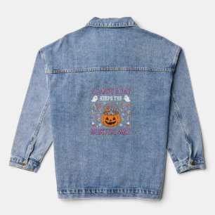 Chaqueta Vaquera Diseño de camiseta de Halloween de un caramelo al