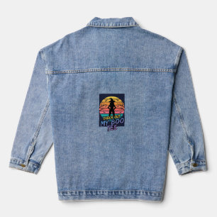 Chaqueta Vaquera Diseño de camiseta Halloween Check Out My Boo_1