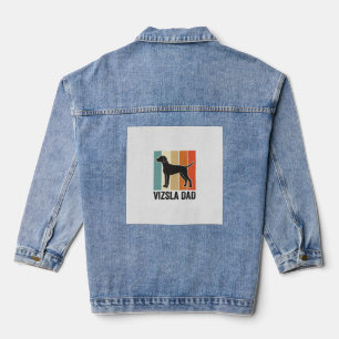 Chaqueta Vaquera Diseño de camiseta para papá de Vizsla vintage ama