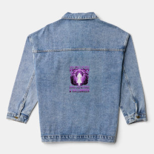 Chaqueta Vaquera Diseño de Halloween Chicas como Brujas