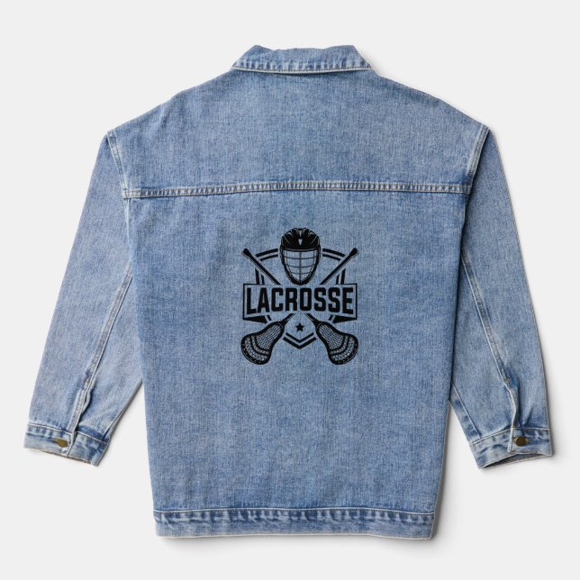 Chaqueta Vaquera Diseño de Lacrosse (Reverso )
