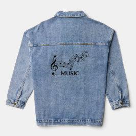 Chaqueta Vaquera Diseño de personal musical Denim Jacket