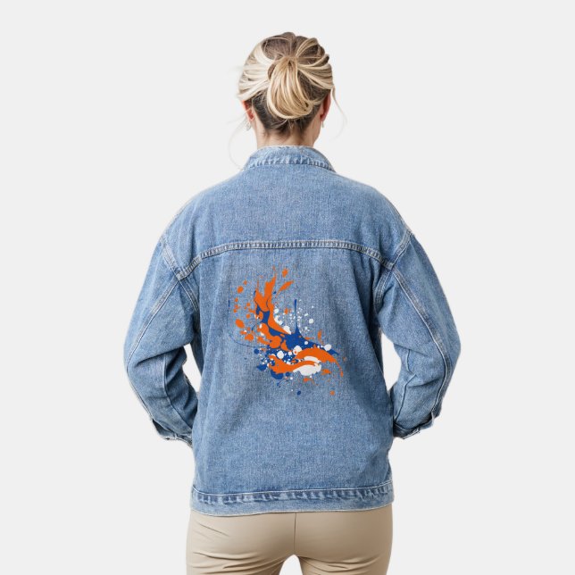 Chaqueta Vaquera Diseño de tinta (Modelo)