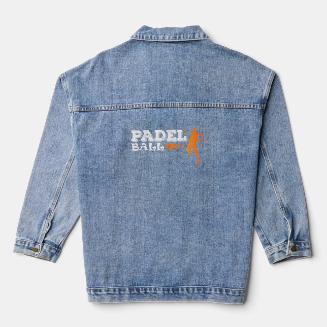 Chaqueta Vaquera Diseño del deporte de Padel (Reverso )