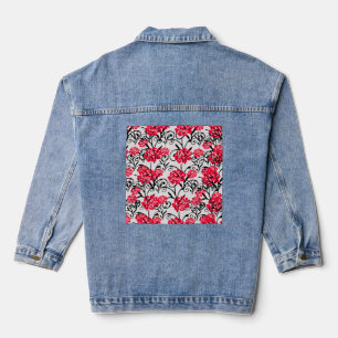 Chaqueta Vaquera Diseño del patrón de Ilustracion floral de flor ro