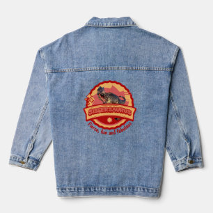 Chaqueta Vaquera Diseño Divertido de Hermana Chica Dino Sistersauru