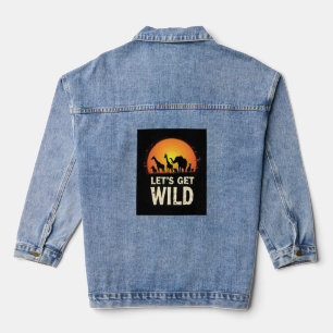 Chaqueta Vaquera Diseño genial de safari para hombres, mujeres y ni