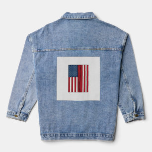 Chaqueta Vaquera Diseño vectorial vintage de bandera de béisbol ang