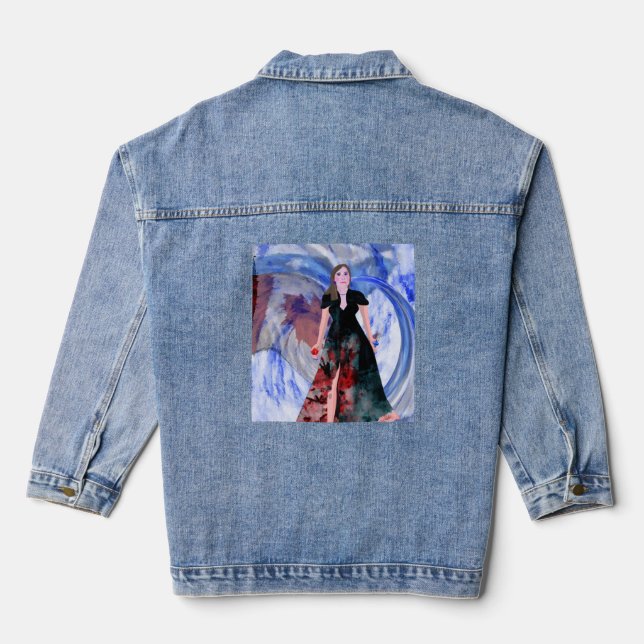 Chaqueta Vaquera diseños creativos de Oh Moi LeeMariie (Reverso )