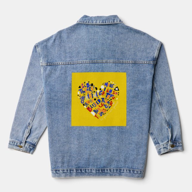 Chaqueta Vaquera Diseños personalizados en camisetas desde la tiend (Reverso )